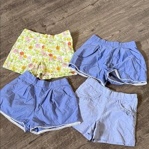 Janie and Jack Lavender Blue Girls' Elastic Waist Shorts